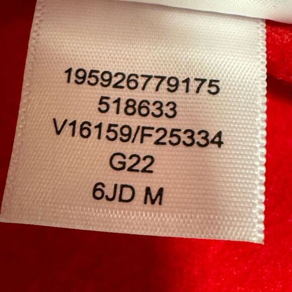 Lands End Men Full Zip Fleece Jacket M Rich Red T200 Outdoor Midweight Hiking - Picture 11 of 15